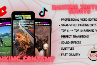 create engaging ranking youtube shorts