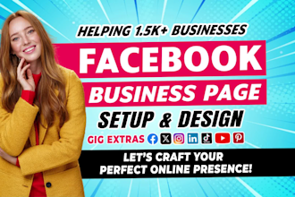 do facebook business page create and setup, social media page setup, accounts