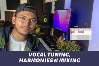 do vocal tuning or pitch correction and create harmony in melodyne
