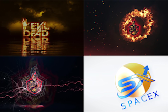 make 3d logo animation video and gaming intro video