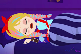 create custom kids learning, nursery rhymes, and kid story 2d animation videos