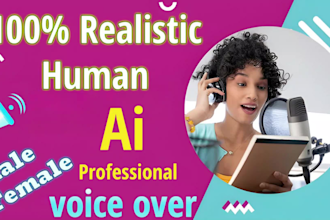 record a male or female realistic human ai voice