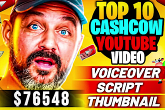 create top 10 youtube faceless cashcow video editing in any slot