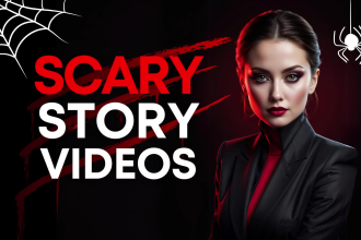 create scary story video and horror story video for youtube