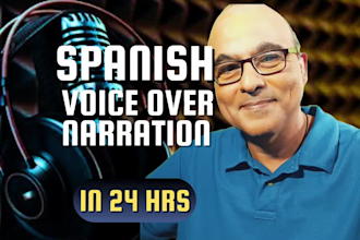 record a spanish corporate video voice over narration