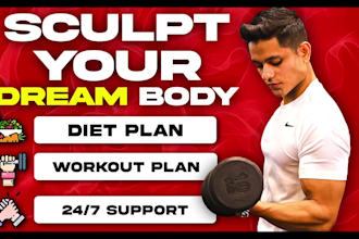 create workout plan and diet plan for your fitness goals