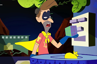create awesome 2d character animation video