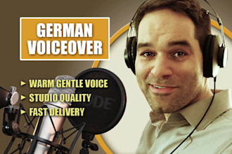 record a professional german male voice over