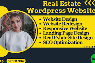 design real estate wordpress website design, realtor agent, idx mls, wix website