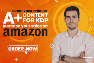 design a captivating a plus content for amazon kdp