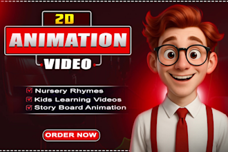 create high quality 2d animated nursery rhymes