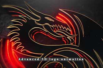 create professional animated logo intro video