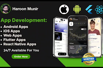do mobile app development, ios app, android app creation, flutter app developer