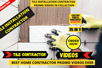 offer unlimited tile installation contractor explainer video or website