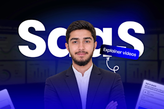 create animated saas explainer video or saas demo video