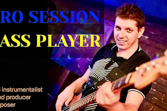 be a pro session bass player rock metal pop funk and more