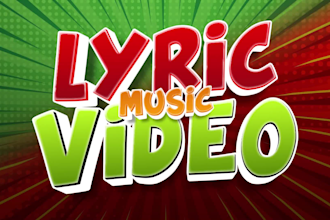 create an outstanding animated lyric video for your song