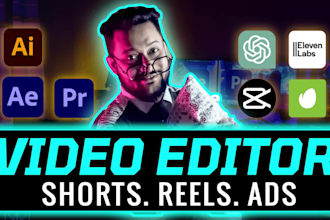 video editing for youtube shorts, instagram reels, tiktok