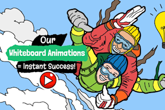 create a custom whiteboard animation explainer doodle video