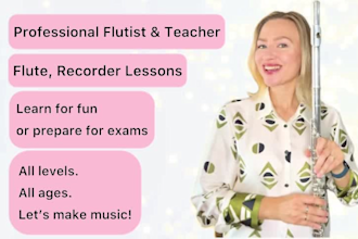 provide professional flute and recorder lessons