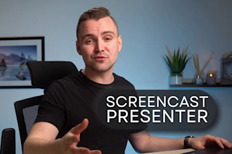 create a software tutorial video with screencast spokesperson