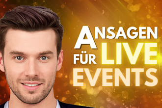 be your german announcer for any event deutscher ansager sprecher