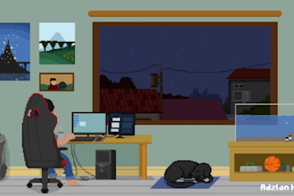 create pixel art animated gif for you