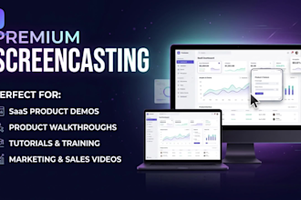 saas explainer video, screencast tutorial, saas demo video with ai