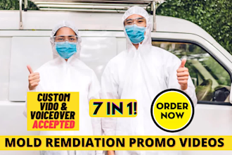 create unlimited custom mold removal explainer video ads