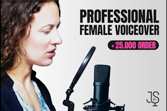 record a warm friendly american female voiceover