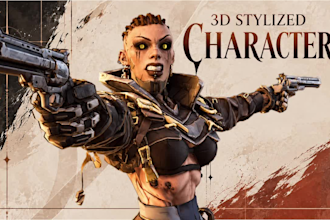 create stylized 3d characters for games and animation