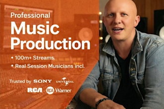 full song production incl live drums, guitar, music producer, country music, pop