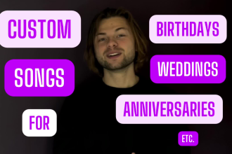 create a full custom song for birthday, wedding, proposal