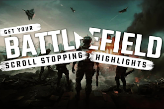 edit battlefield gaming highlights for youtube and tiktok