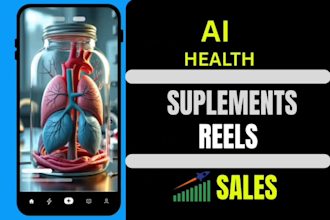 create ai health supplements instagram reels, tiktoks,
