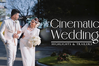 do cinematic wedding video editing, highlights, and trailers