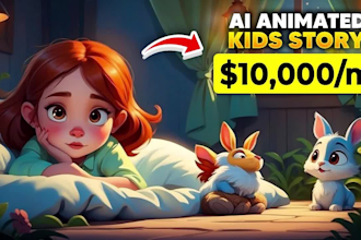 create ai animated video of moral stories and kids stories