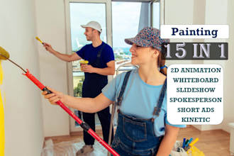 make painting contractor or painter services promo video ad