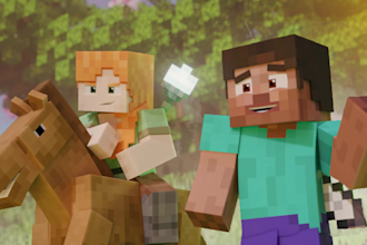 create minecraft animation film or song clip