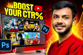 create a CTR boosting youtube thumbnail