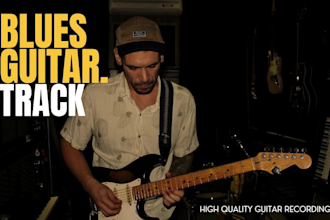 record blues guitar track for your song