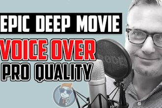record an epic movie trailer voice over