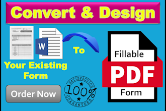 convert, design and create fillable PDF forms