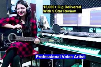 record a professional bengali female voice over