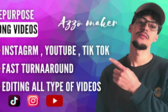 repurpose youtube videos into reels, shorts, tik tok