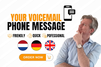 record dutch english german spanish  voicemail phone message
