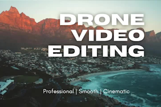 edit professional cinematic drone footage
