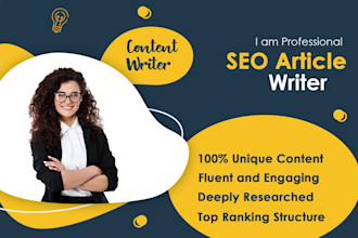 do top SEO article writing, content writing and blog writing