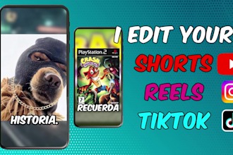 edit edit your shorts, reels or tiktok of your clips and videos