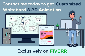 make christmas and new year greetings 2d animation video ads